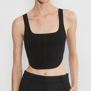 Aritzia Black Black Crop Top